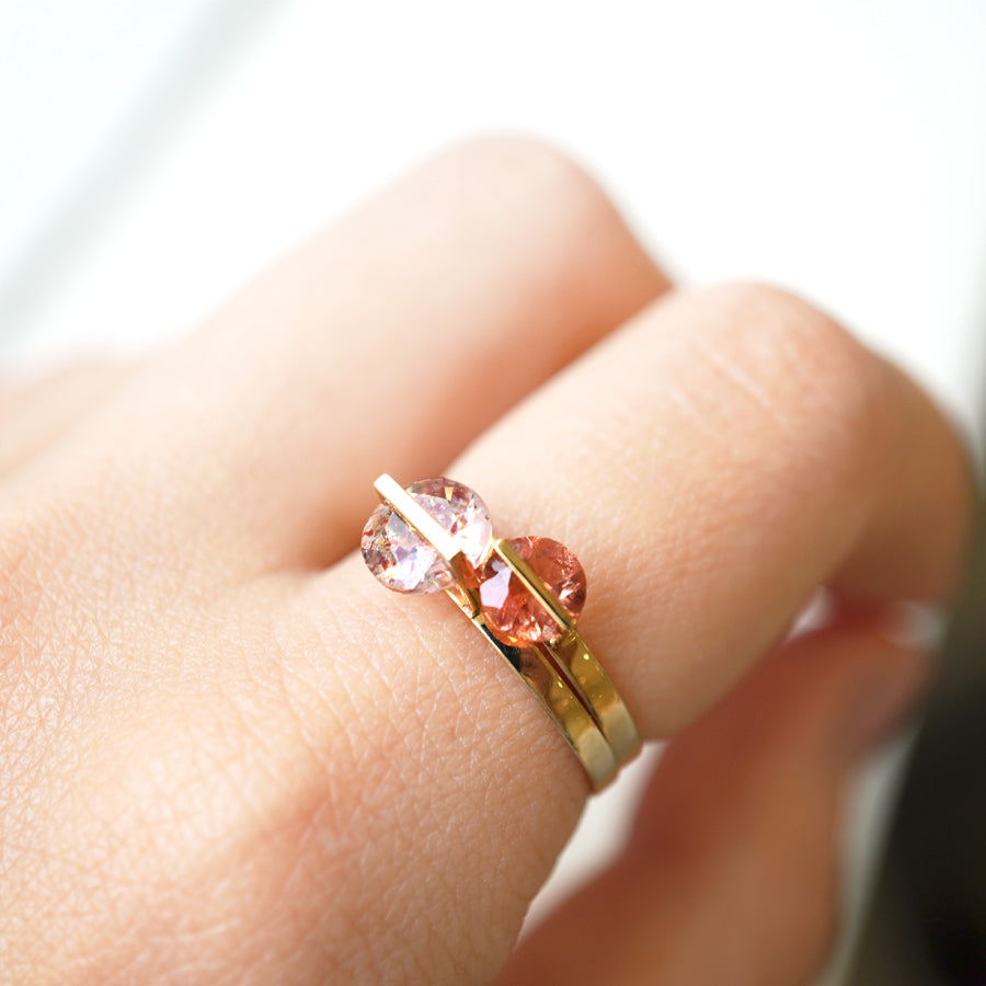 BAND RING FIRE QUARTZ #2924