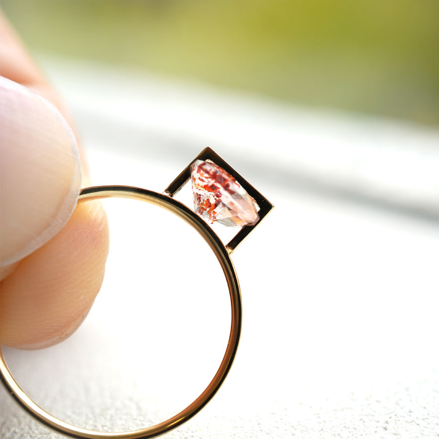 BAND RING FIRE QUARTZ #2924