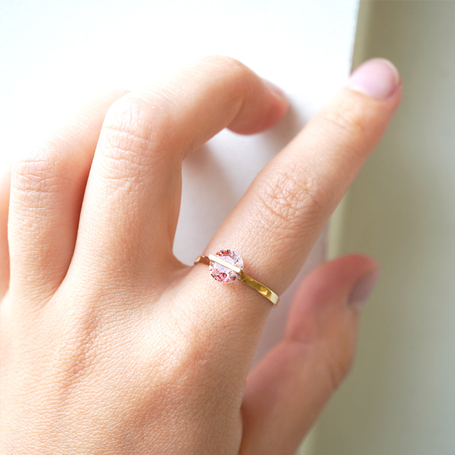 BAND RING FIRE QUARTZ #2924