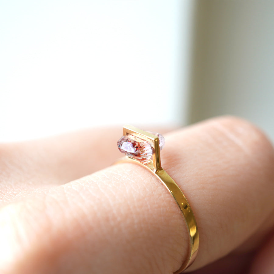 BAND RING FIRE QUARTZ #2924