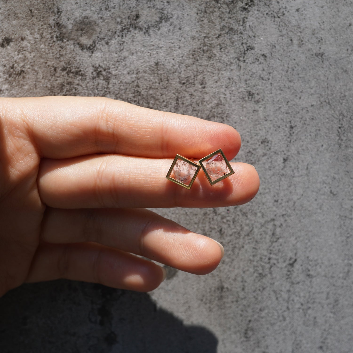 FRAME DIAMOND EARRING #2987