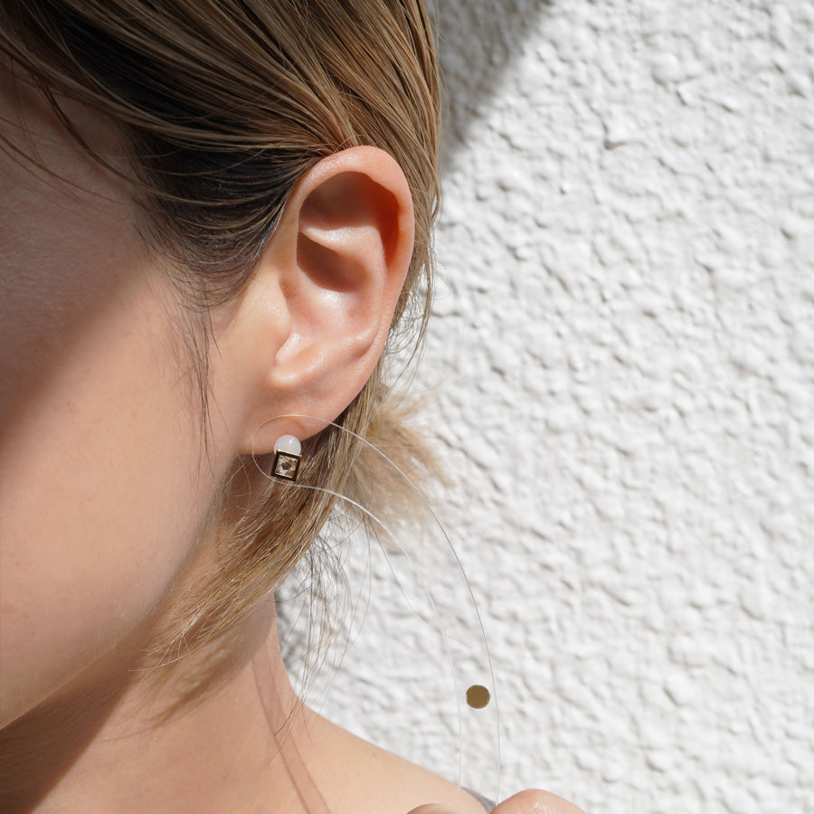 FRAME DIAMOND EARRING #4172