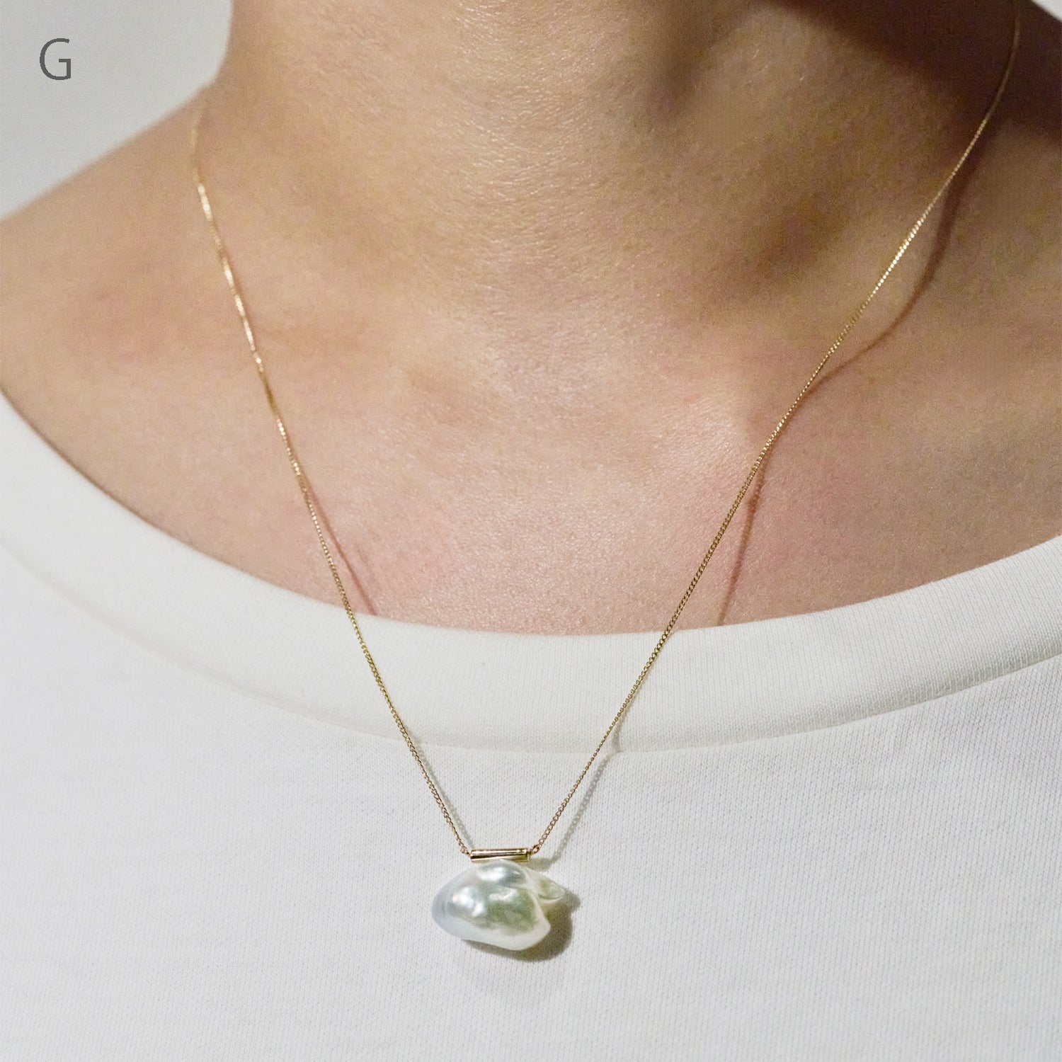 BAROQUE PEARL NECKLACE L