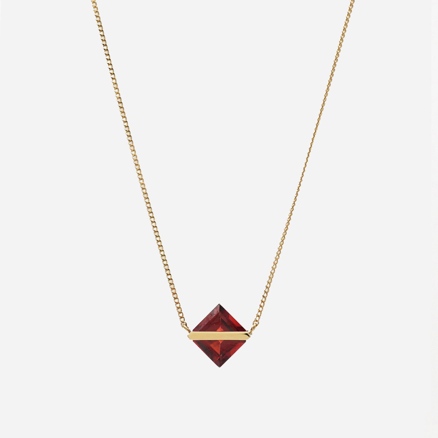 BAND NECKLACE GARNET #3707