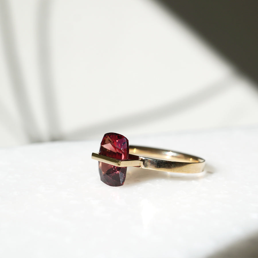 BAND RING GARNET#3722