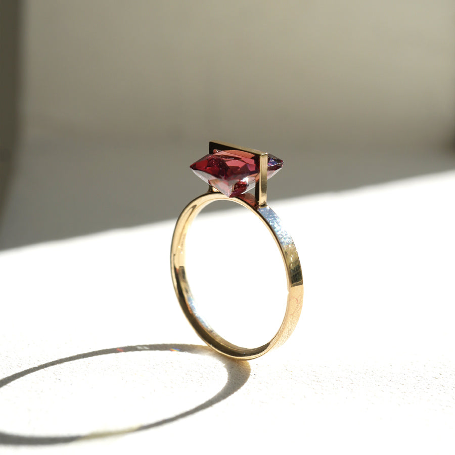 BAND RING GARNET#3722