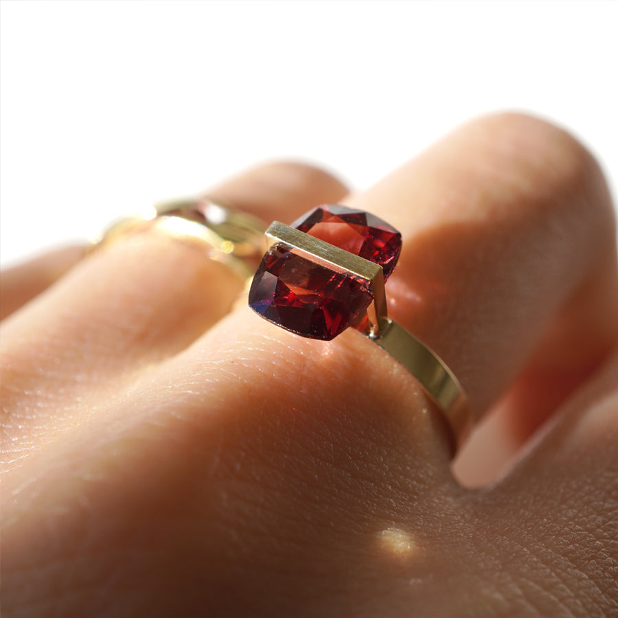 BAND RING GARNET#3722