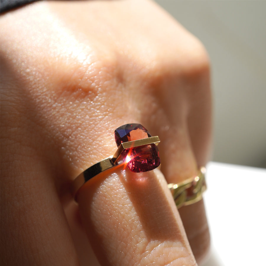 BAND RING GARNET#3722