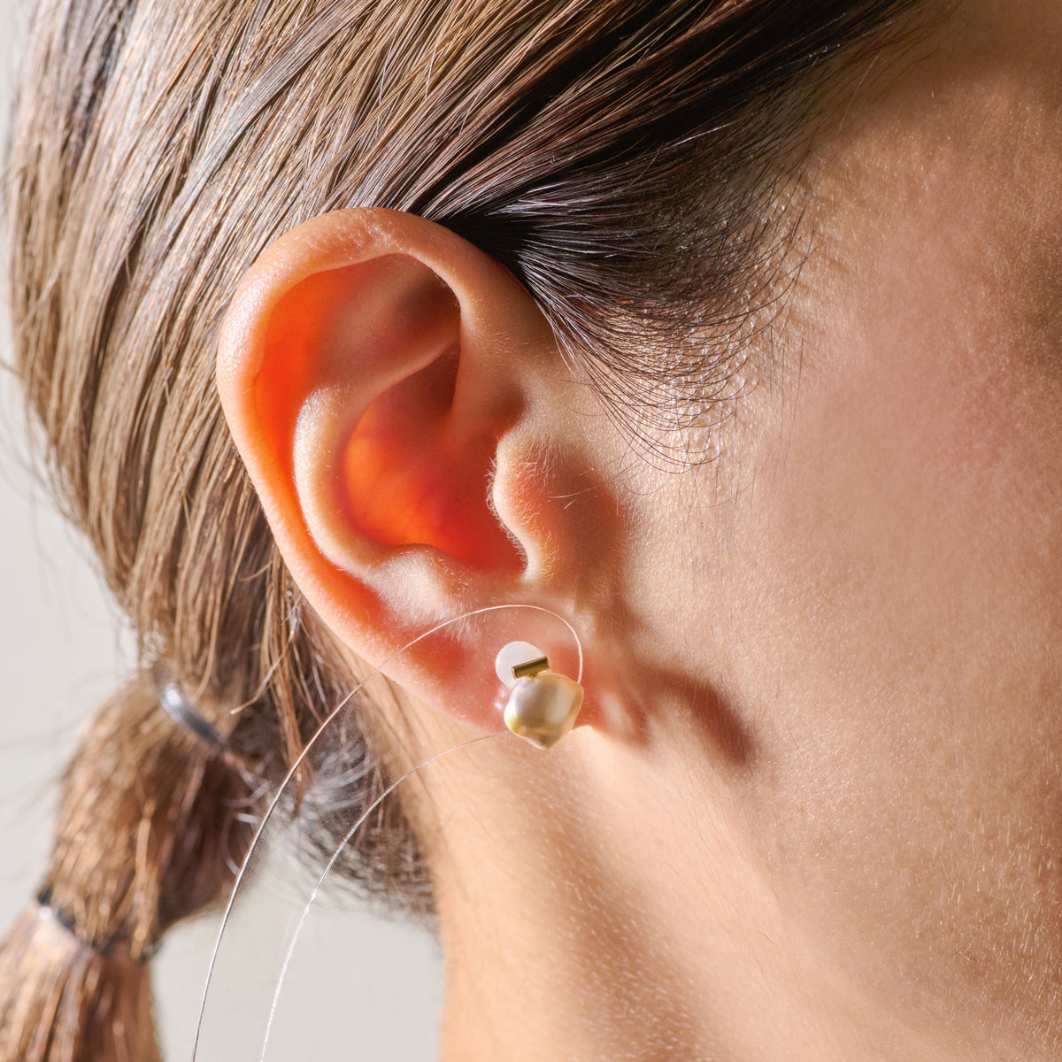 BAROQUE PEARL EARRING M