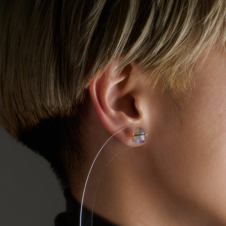 BAND EARRINGS LABRADLITE #2776