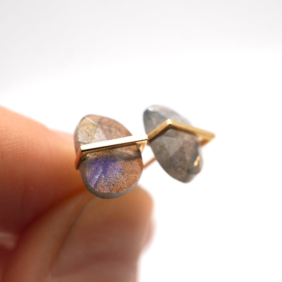 BAND EARRINGS LABRADLITE #2776