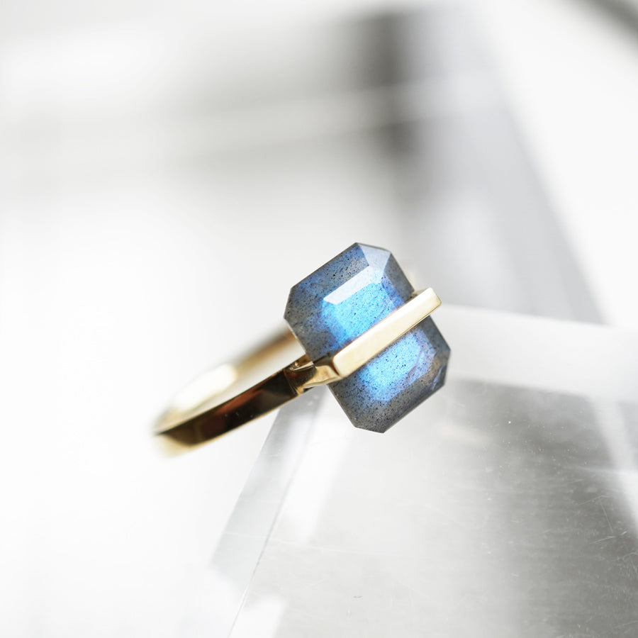 BAND RING LABRADORITE #3071