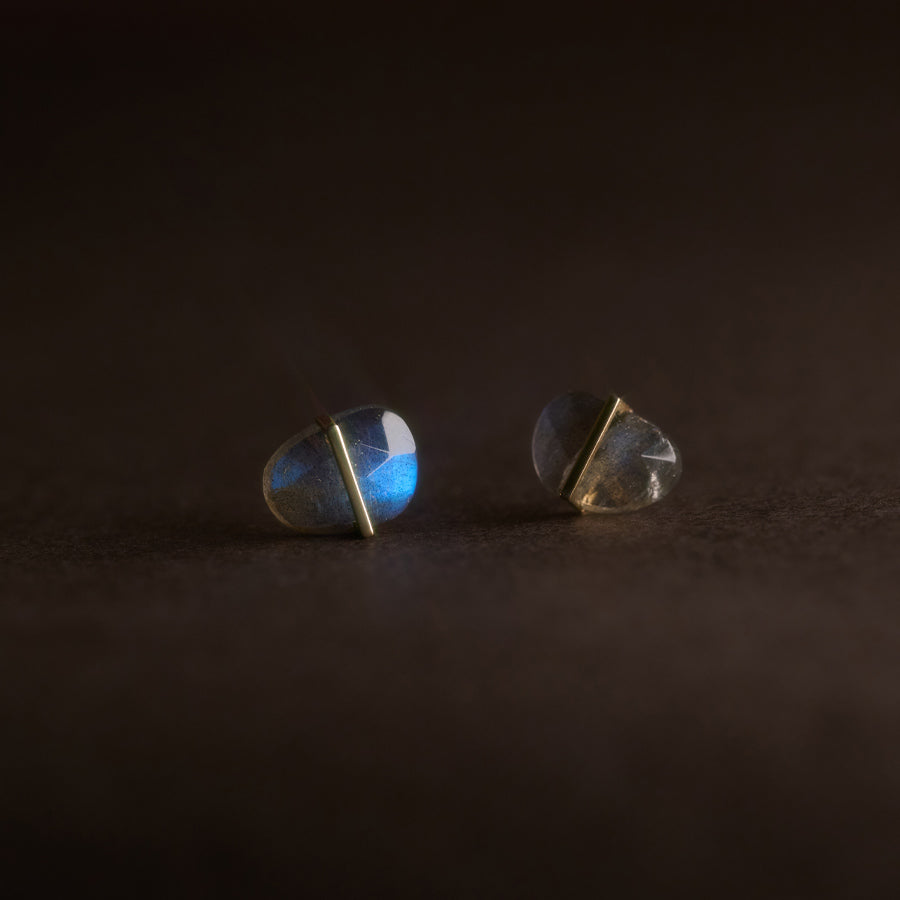 BAND EARRINGS LABRADLITE #2776