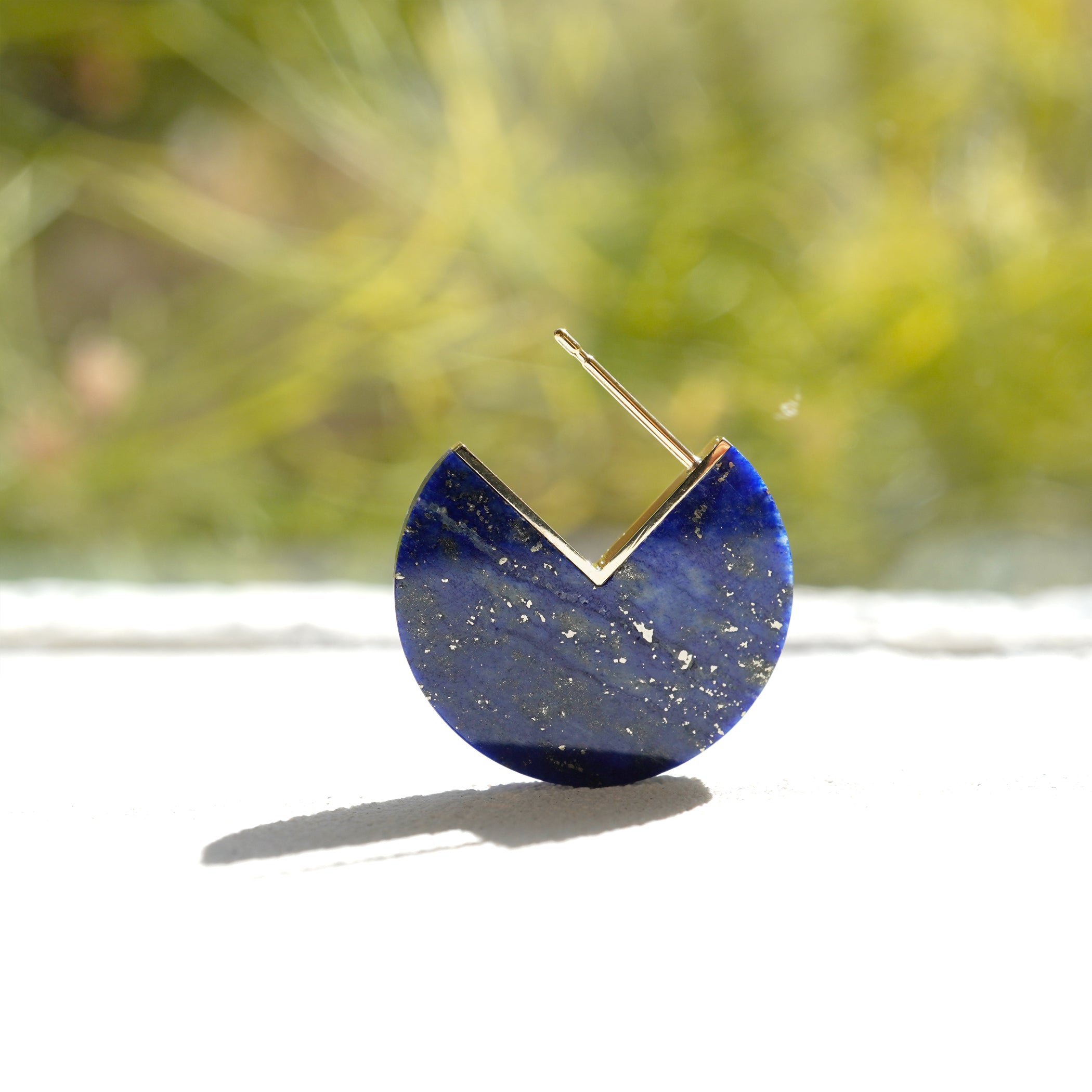 SLICE MINI EARRING SINGLE LAPIS LAZULI #3400