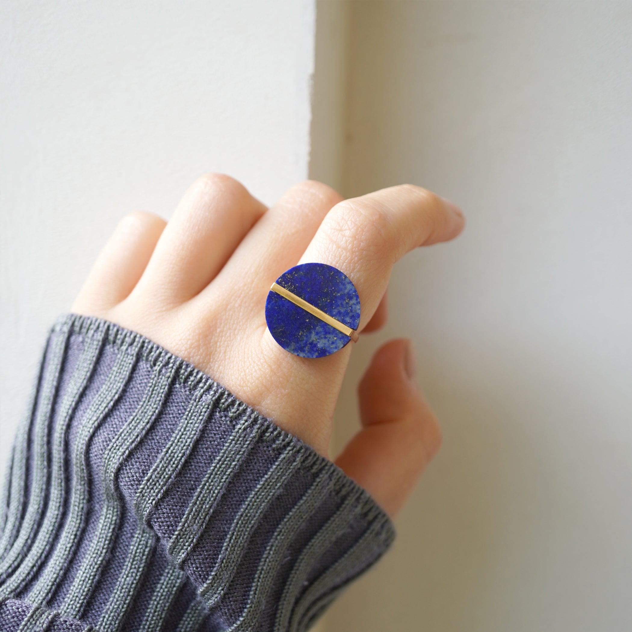 SLICE RING LAPIS LAZURI#3724