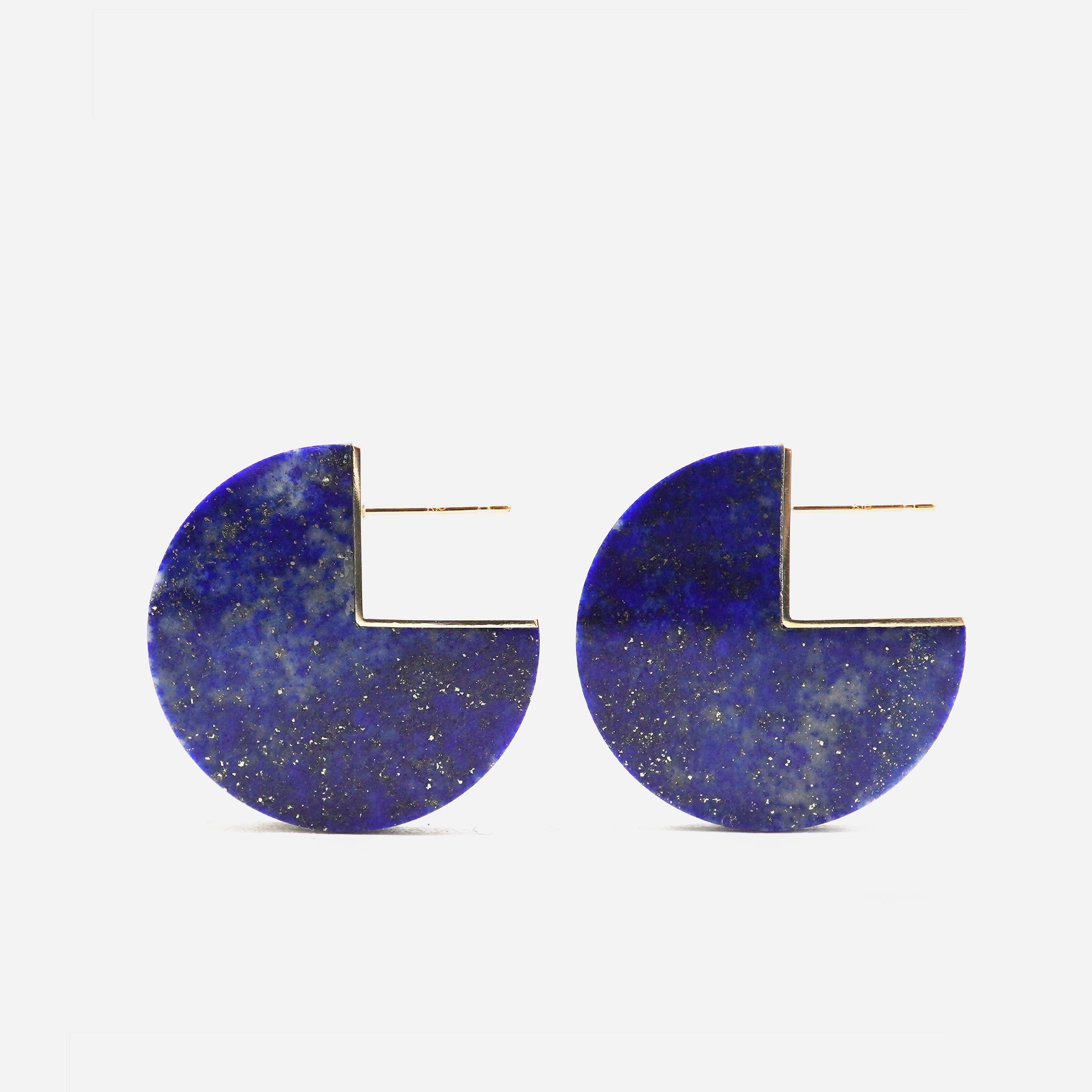 SLICE EARRINGS LAPISLAZURI #3730