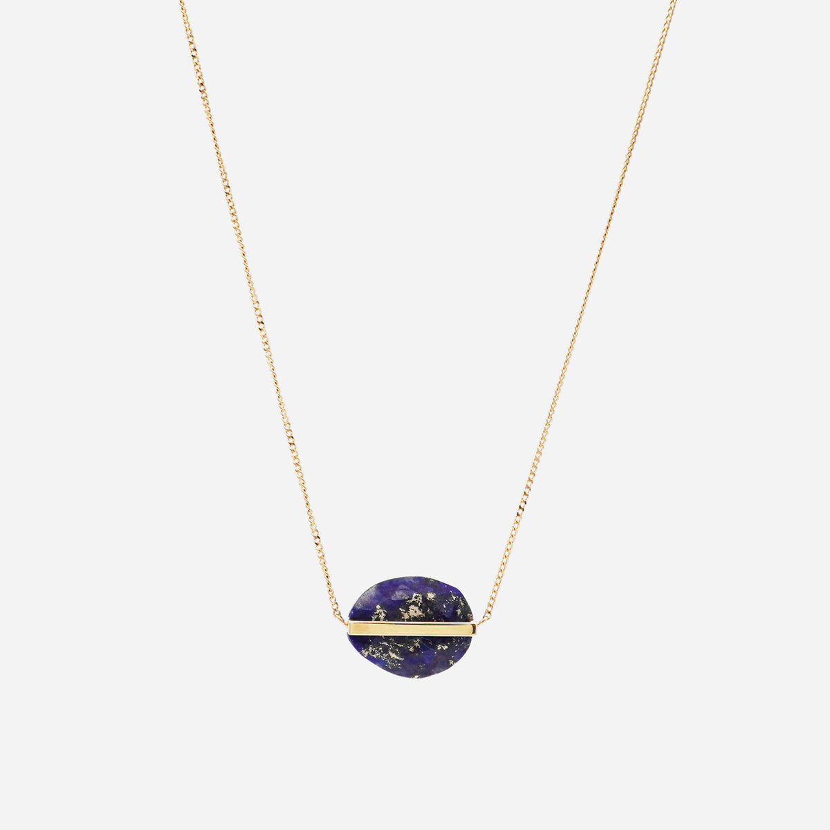 BAND NECKLACE LAPIS LAZURI #3076_januka jewelry