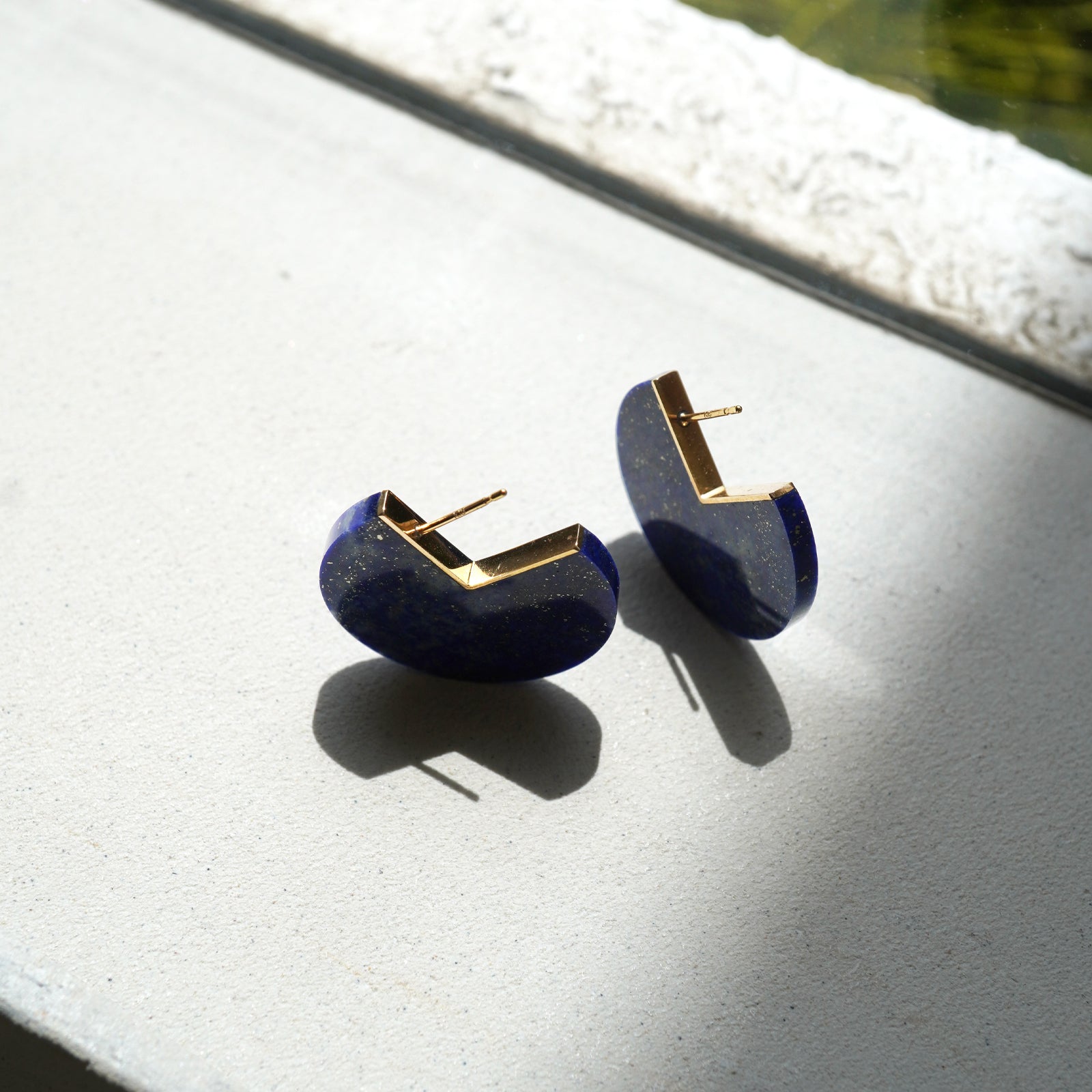 SLICE EARRINGS LAPISLAZURI #3729