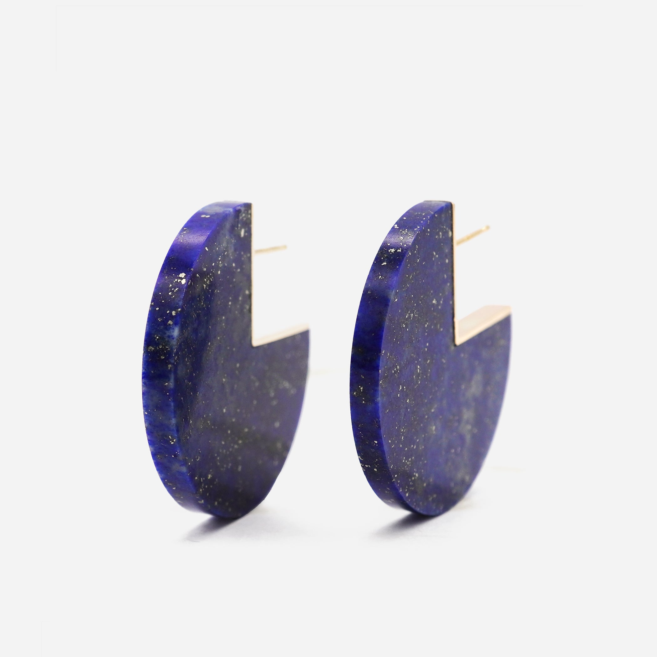 SLICE EARRINGS LAPISLAZURI #3730