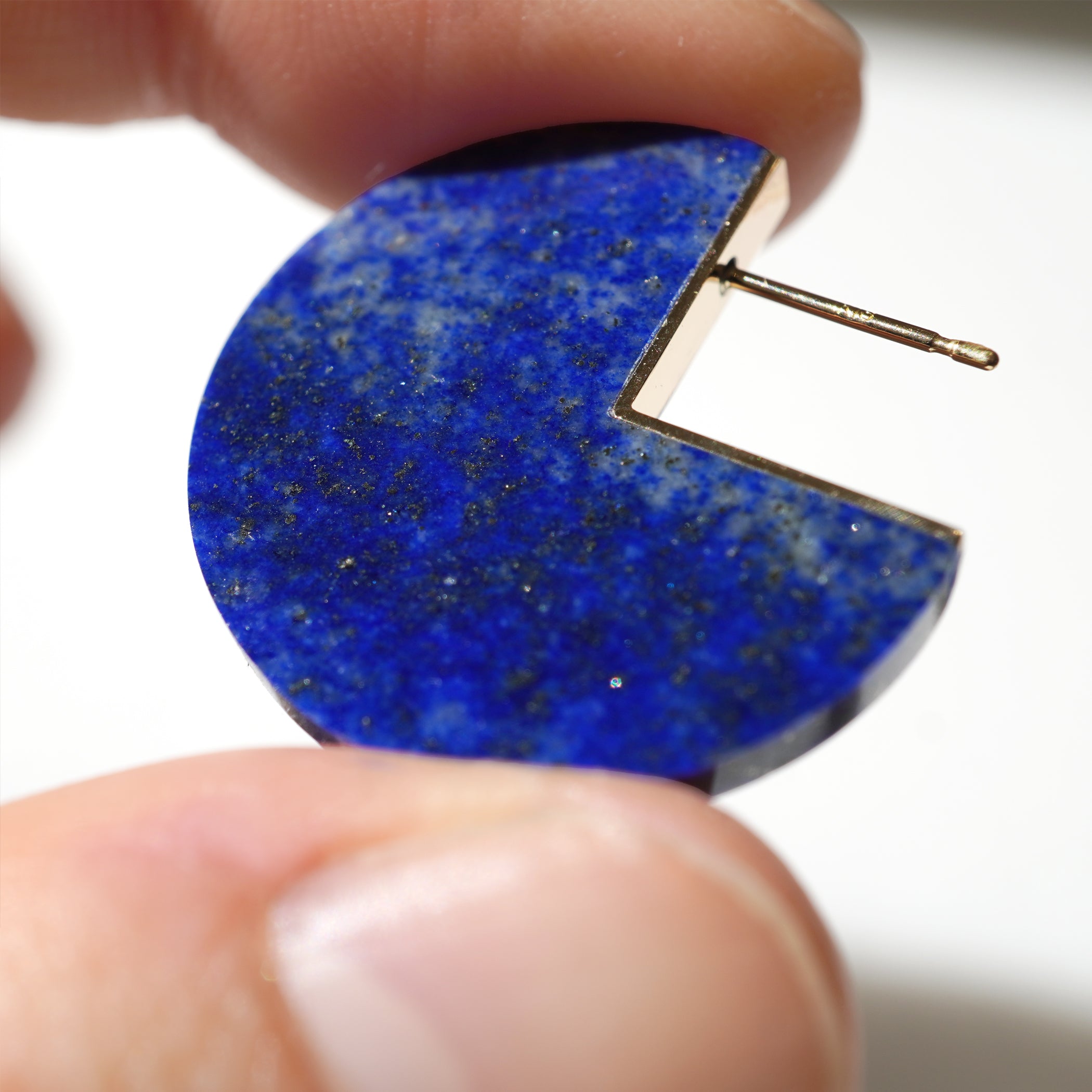 SLICE EARRINGS LAPISLAZURI #3730