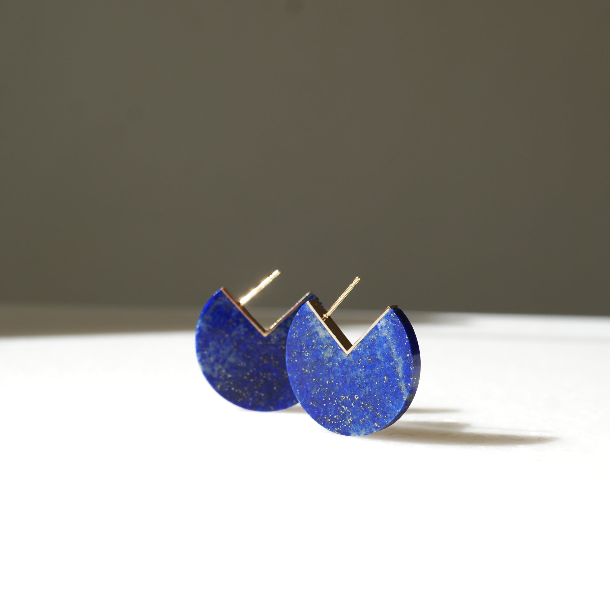 SLICE EARRINGS LAPISLAZURI #3730