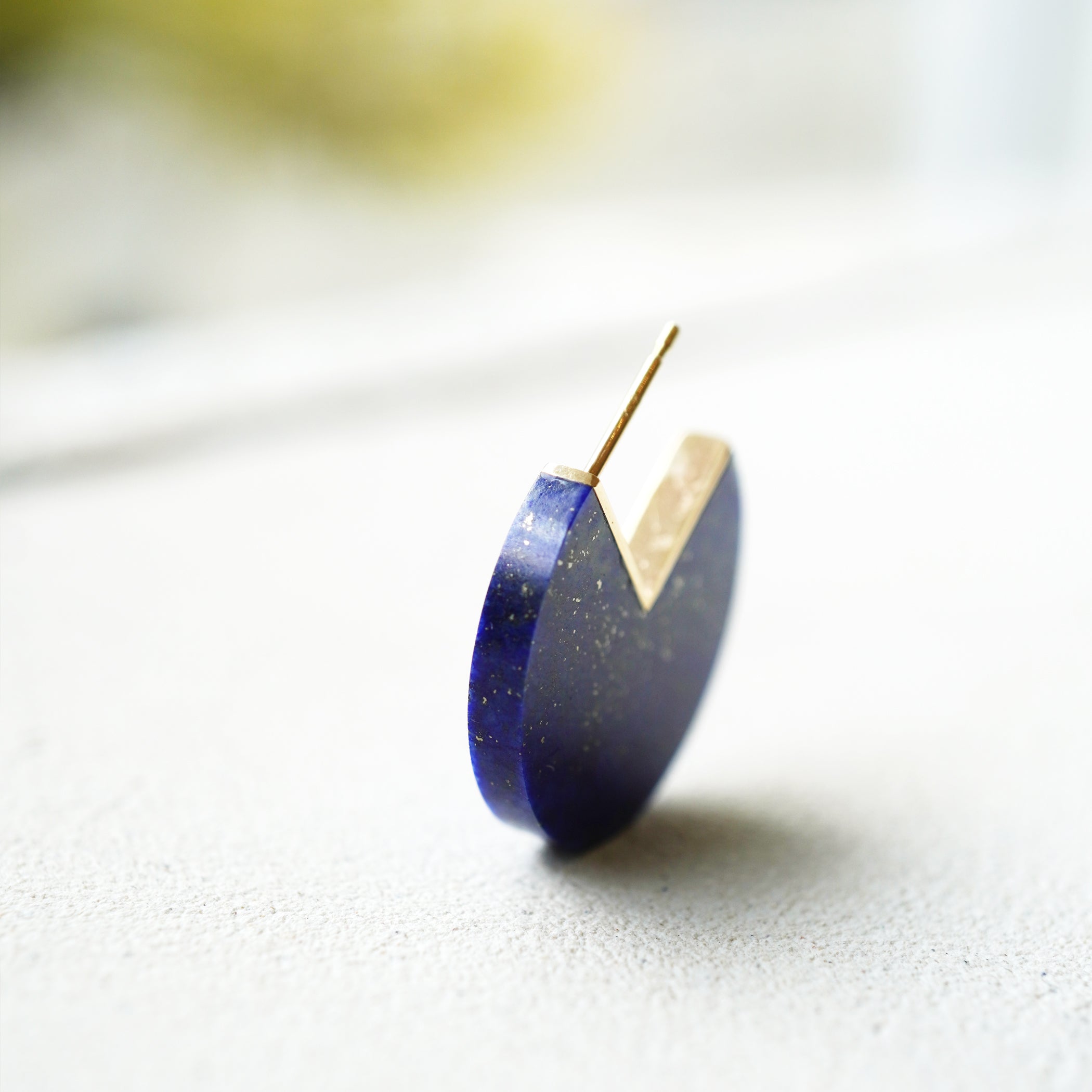 SLICE MINI EARRINGS SINGLE LAPISLAZURI #3682