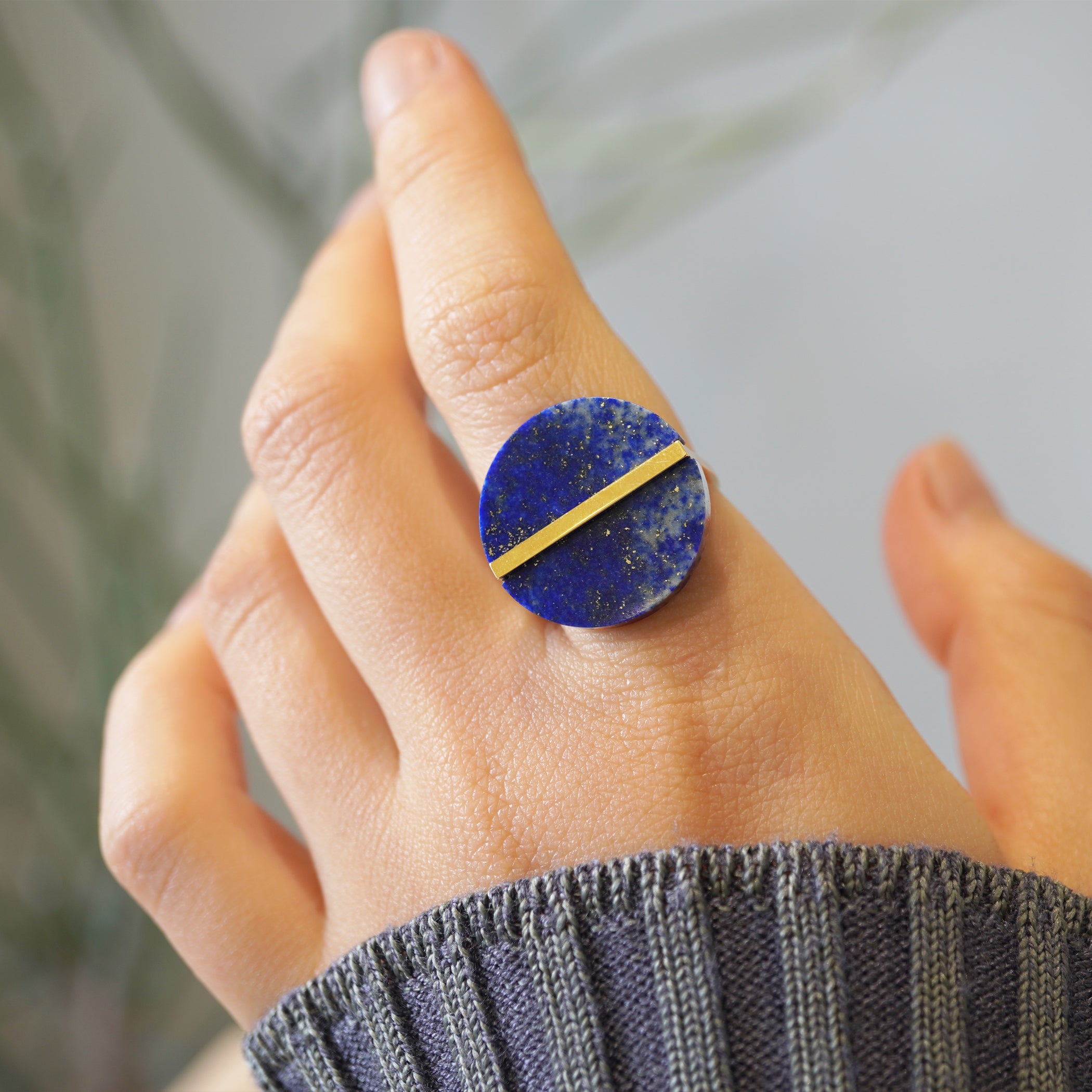 SLICE RING LAPIS LAZURI#3724