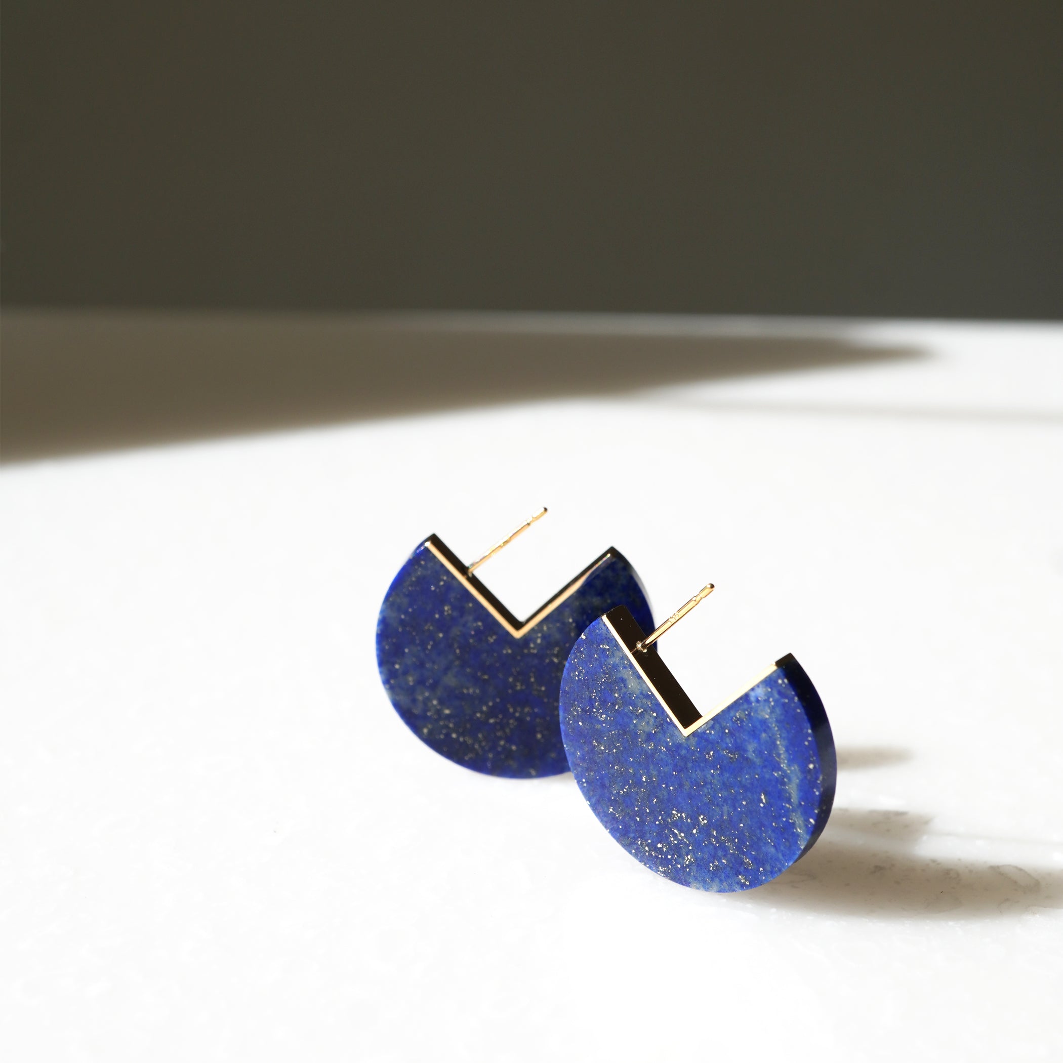 SLICE EARRINGS LAPISLAZURI #3730