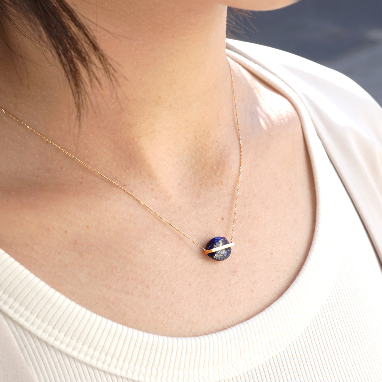 BAND NECKLACE LAPIS LAZULI #3076