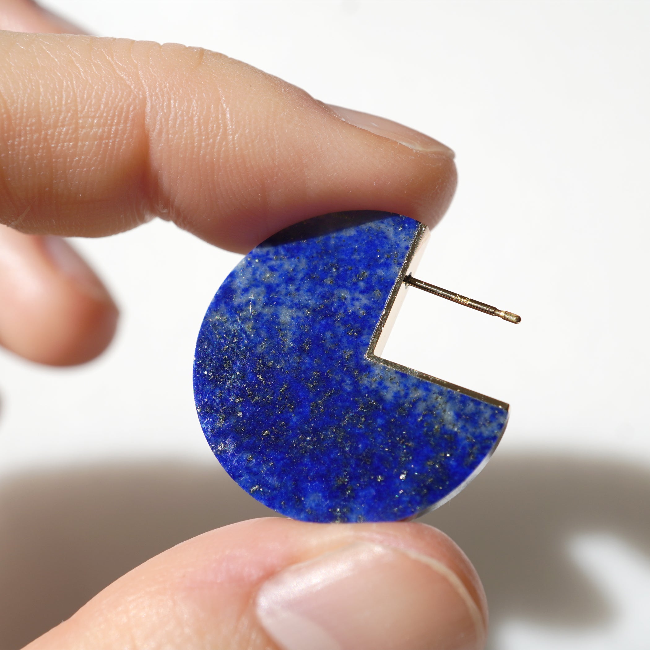 SLICE EARRINGS LAPISLAZURI #3730
