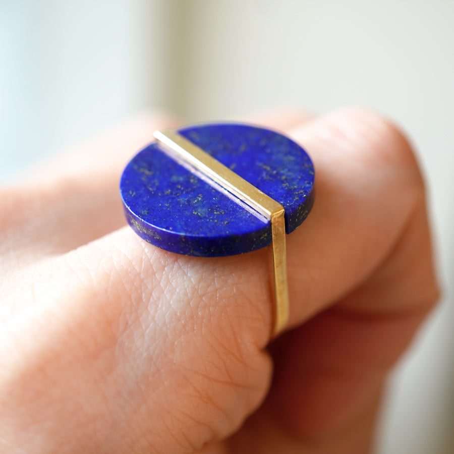 SLICE RING LAPISLAZULI #2883