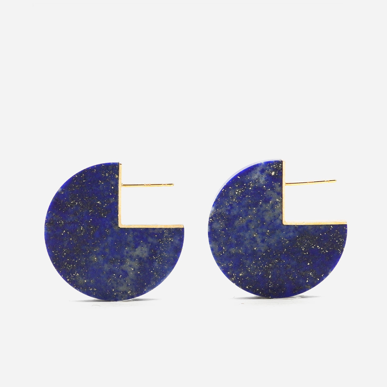 SLICE EARRINGS LAPISLAZURI #3729