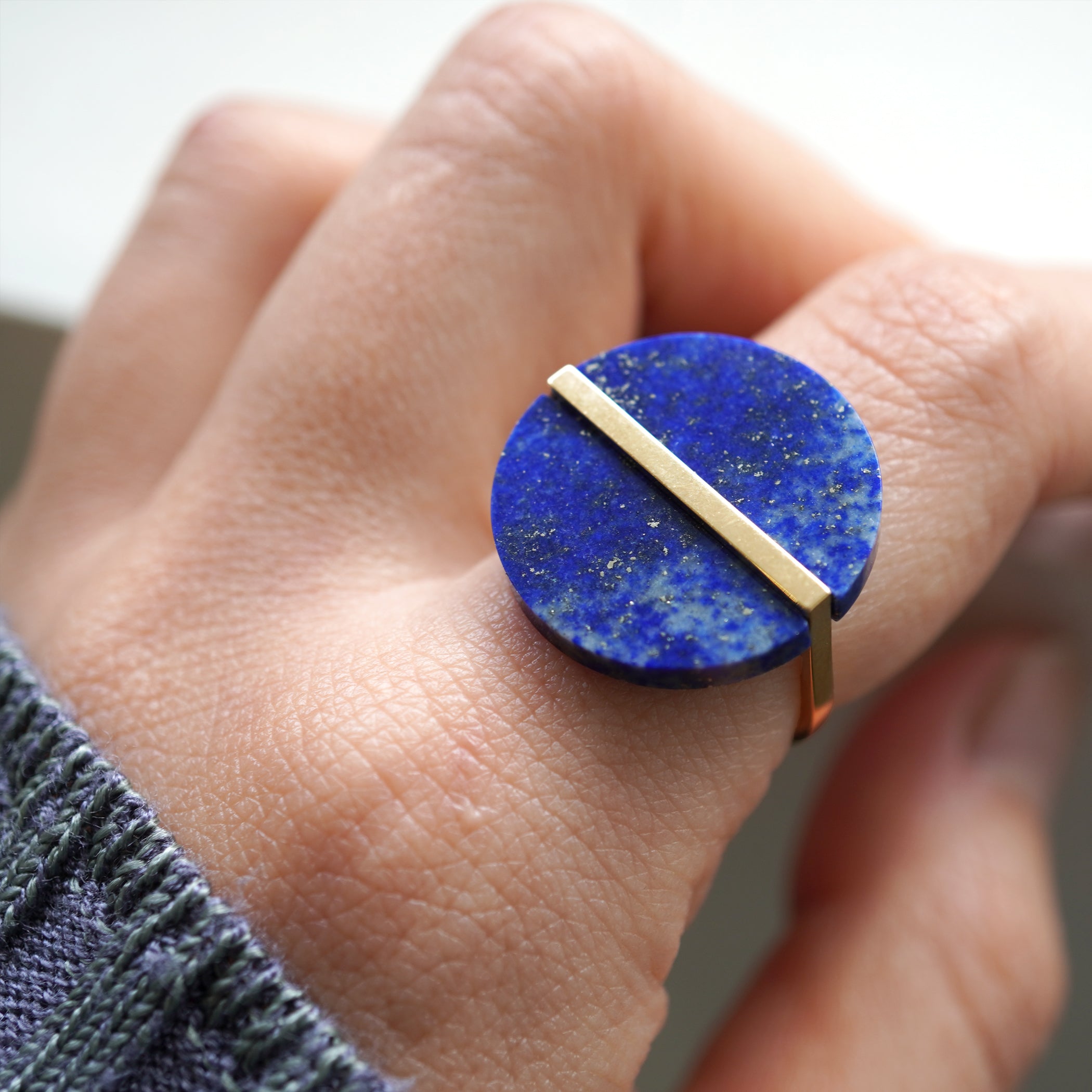 SLICE RING LAPIS LAZURI#3724