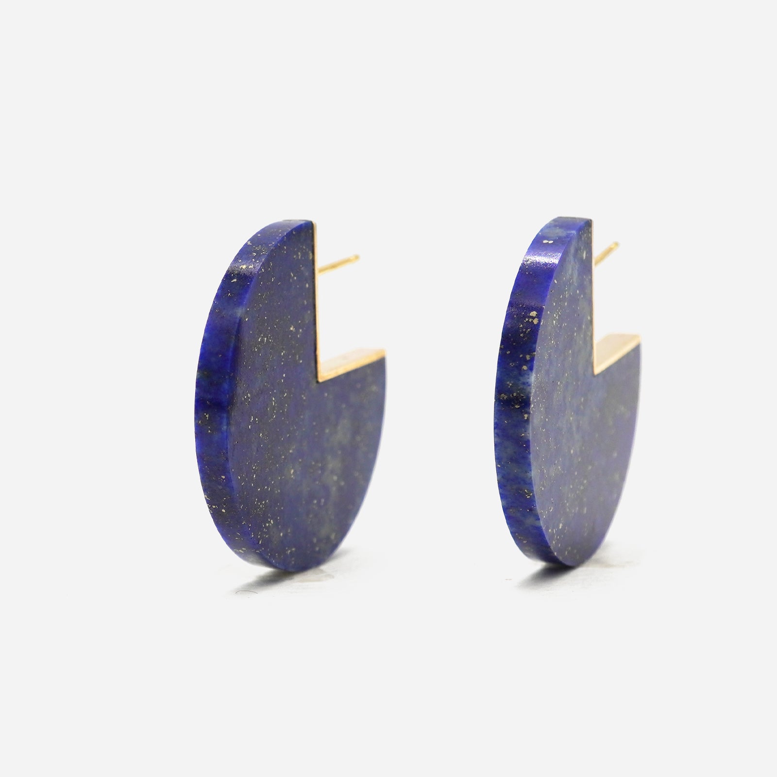 SLICE EARRINGS LAPISLAZURI #3729