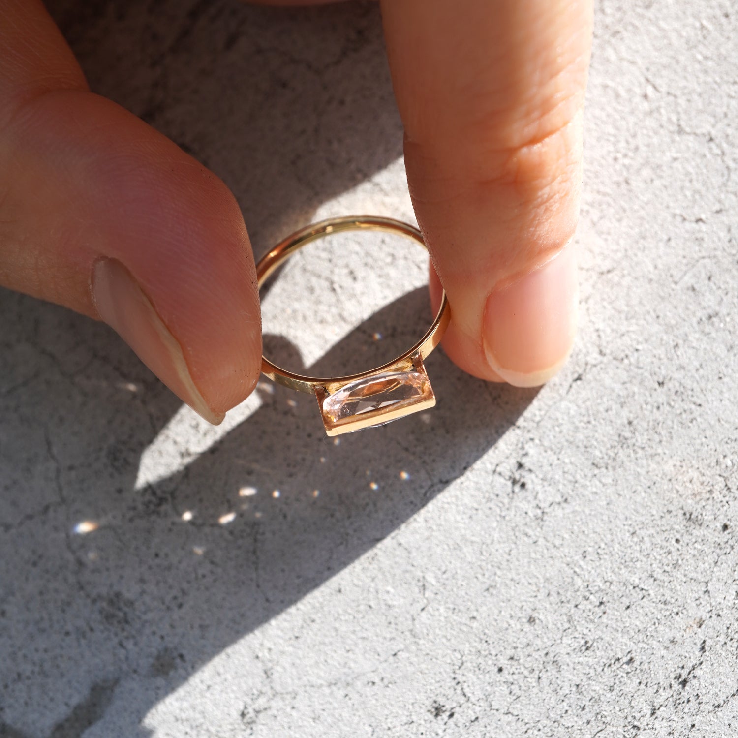 BAND RING MORGANITE#3843