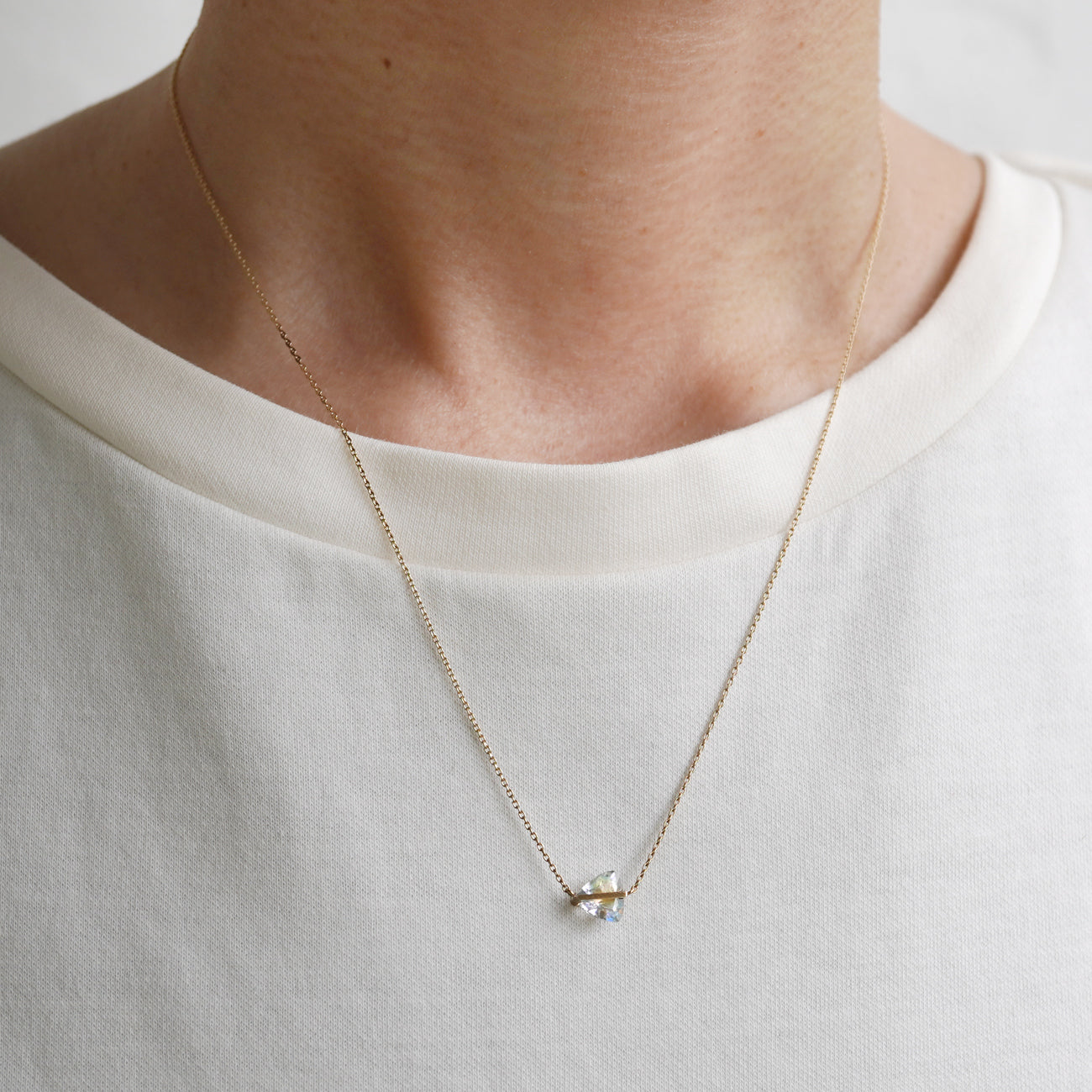 BAND NECKLACE MOONSTONE #3610