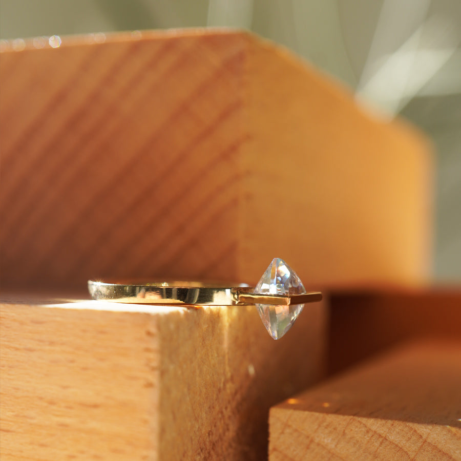 BAND RING RAINBOW MOONSTONE#4030