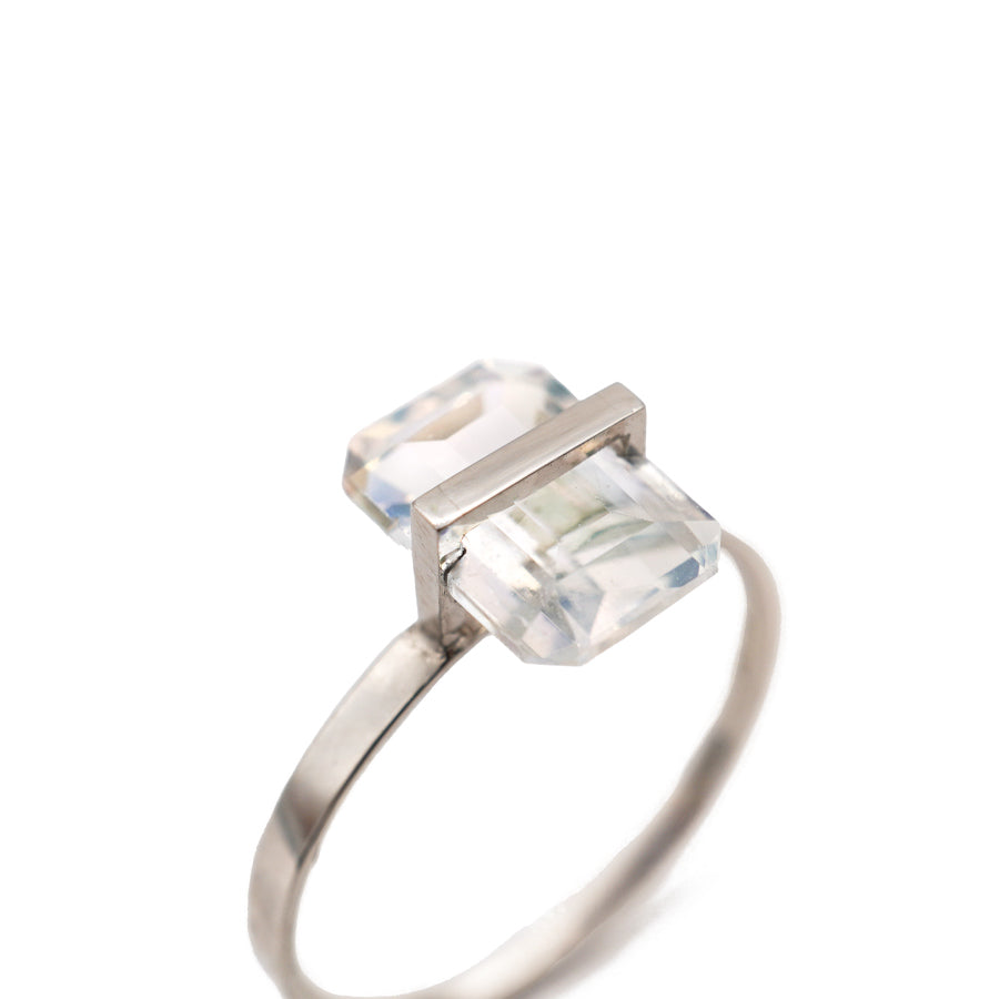 BAND RING RAINBOW MOONSTONE#4104