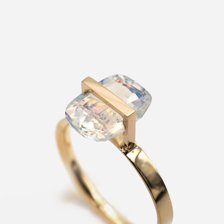 BAND RING RAINBOW MOONSTONE#3868