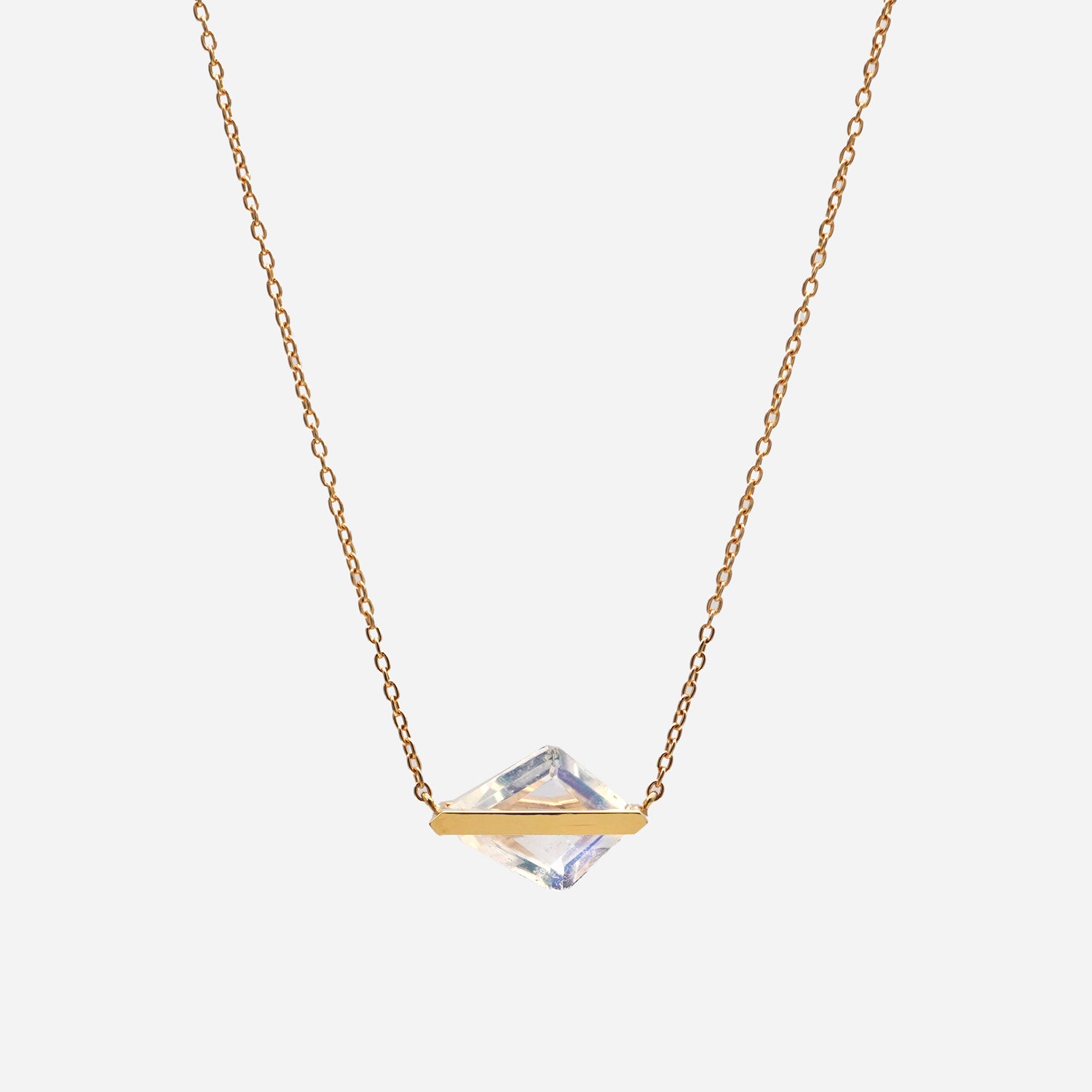 BAND NECKLACE MOONSTONE#3570