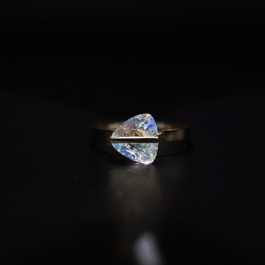 BAND RING RAINBOW MOONSTONE#3867