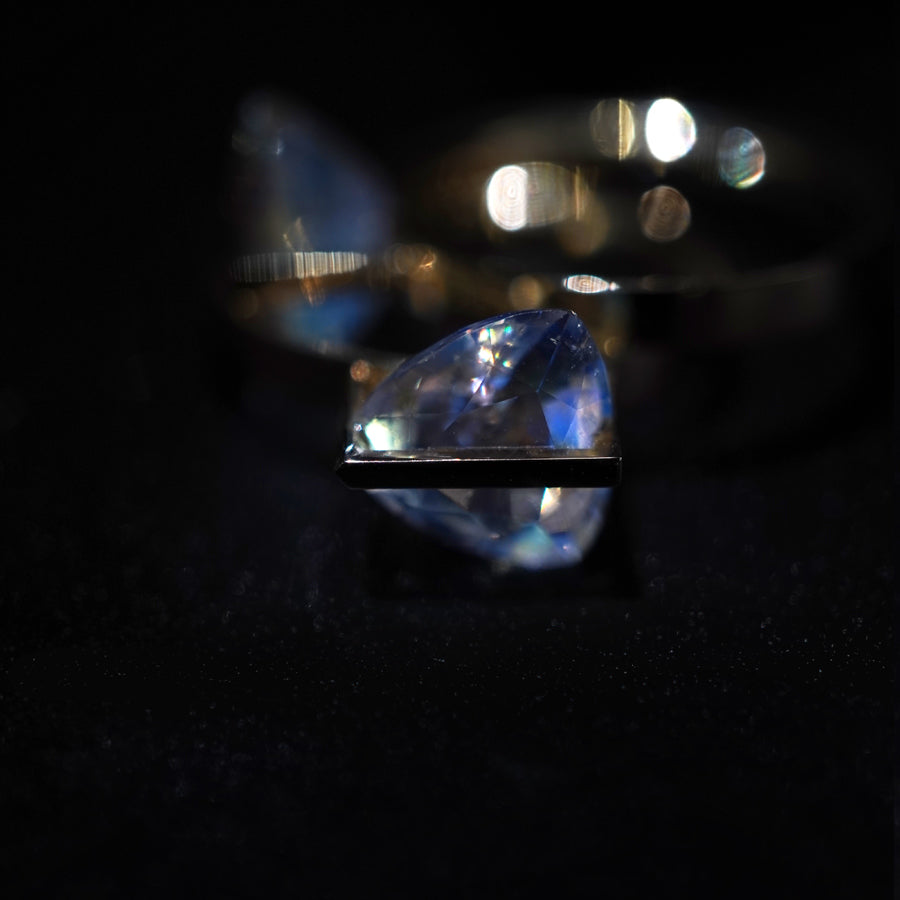 BAND RING RAINBOW MOONSTONE#3867