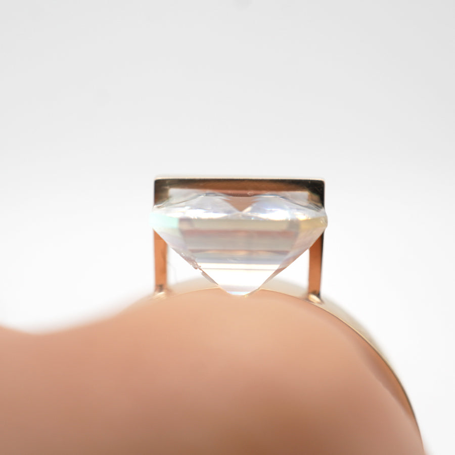 BAND RING RAINBOW MOONSTONE#3866