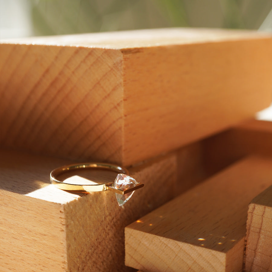 BAND RING RAINBOW MOONSTONE#4030