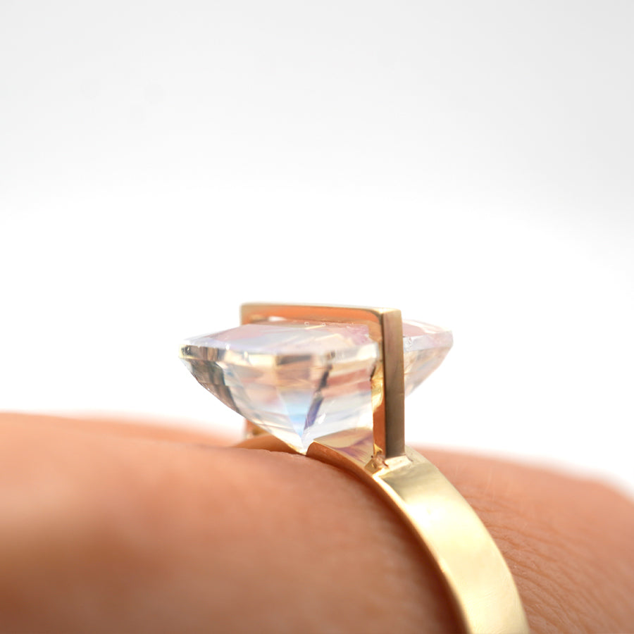 BAND RING RAINBOW MOONSTONE#3866