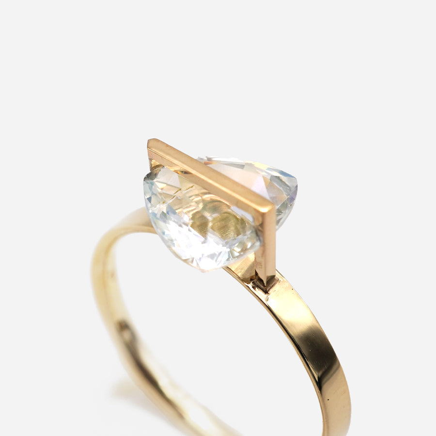 BAND RING RAINBOW MOONSTONE#3867