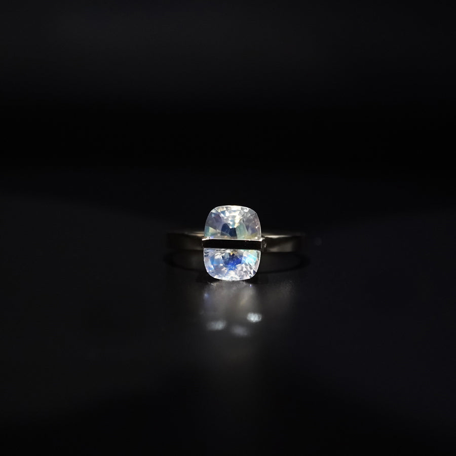 BAND RING RAINBOW MOONSTONE#3868