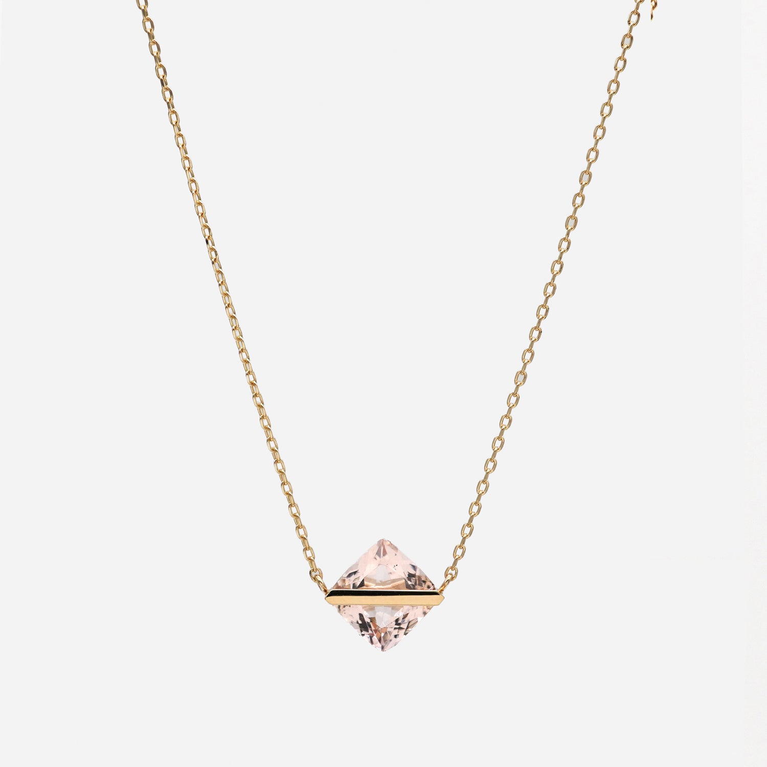 BAND NECKLACE MORGANITE #3797