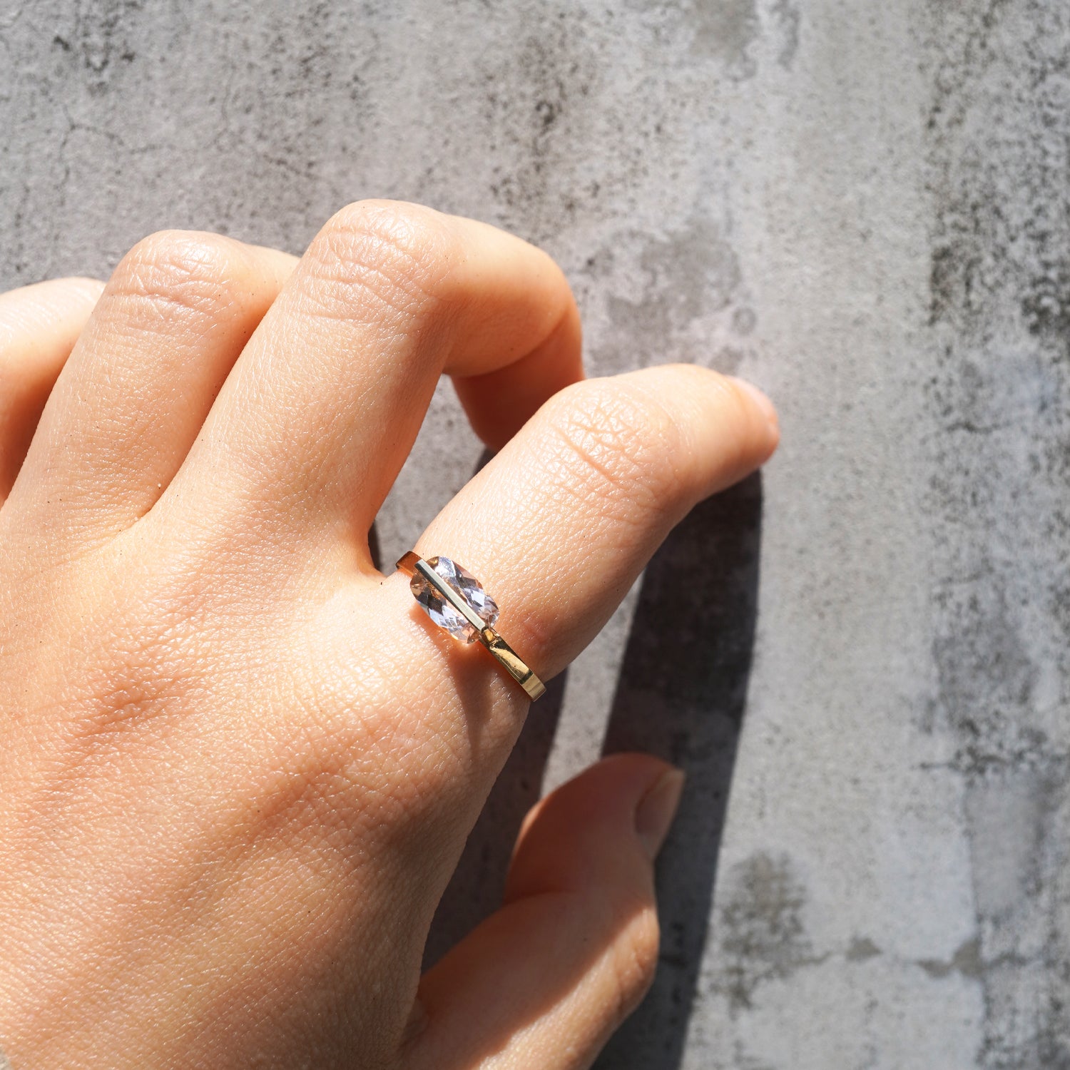 BAND RING MORGANITE#3843