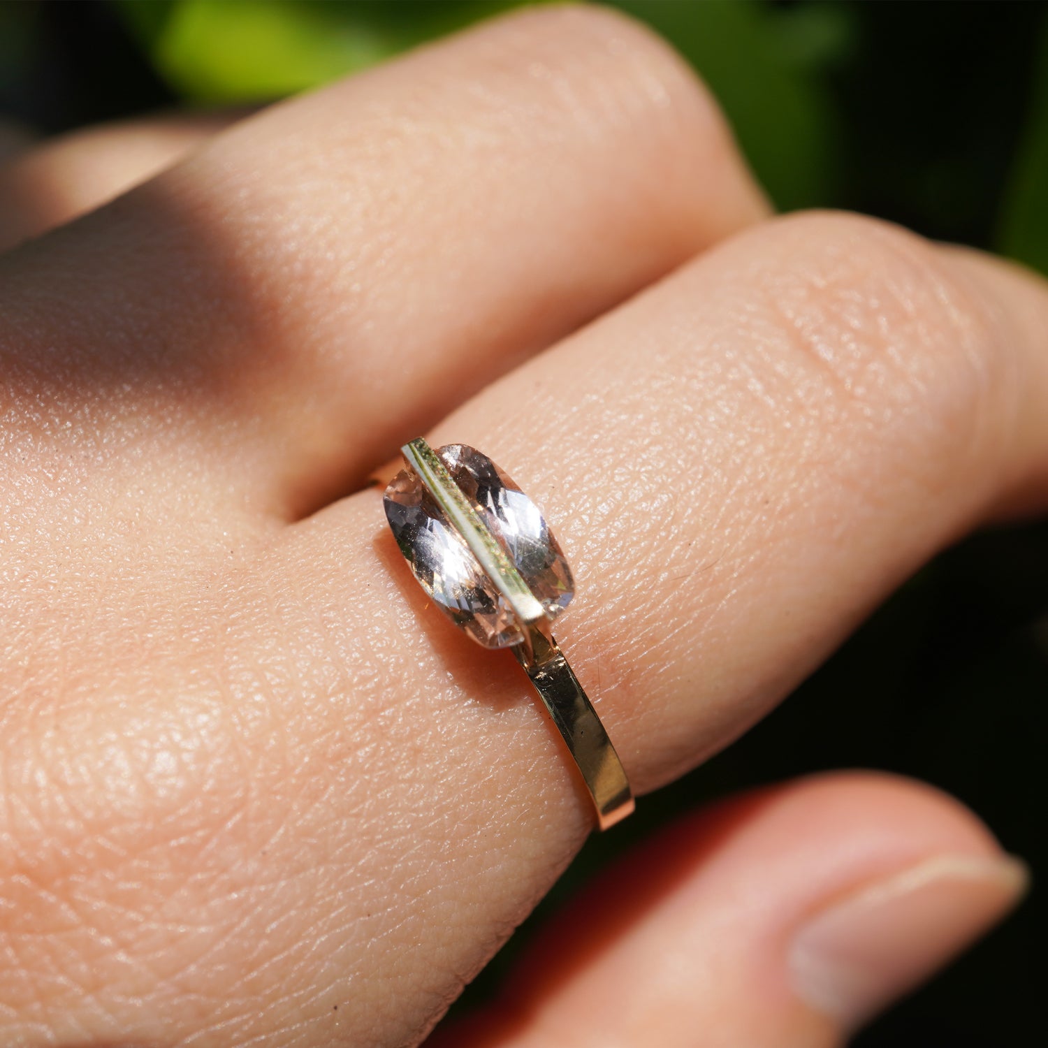 BAND RING MORGANITE#3843